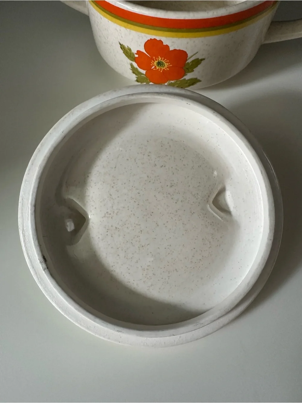 Lenox Temper-Ware Sugar & Creamer Set – Fire Flower, 1970s, Made in USA, EUC